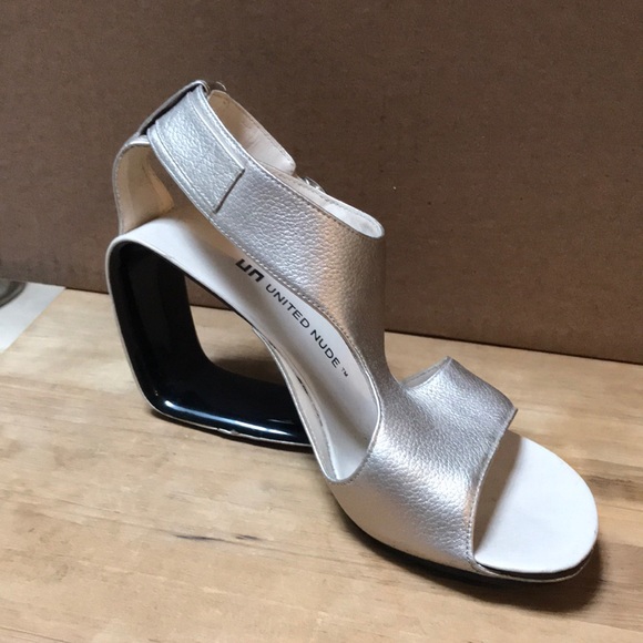 United Nude Shoes - Metallic leather United Nude heel